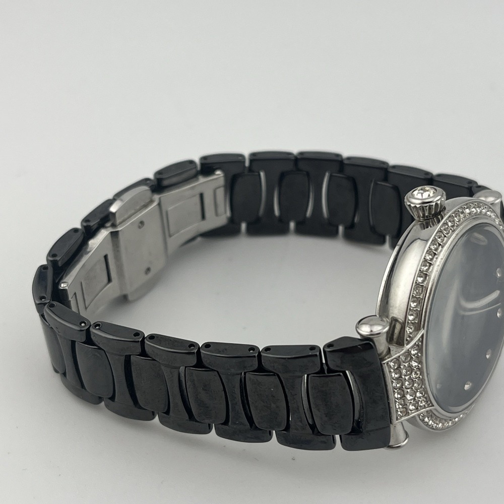 Jivago SwissWatch Women 36mm Case MOP Dial 7" Black Band JV2211- New Battery - Picture 5 of 8
